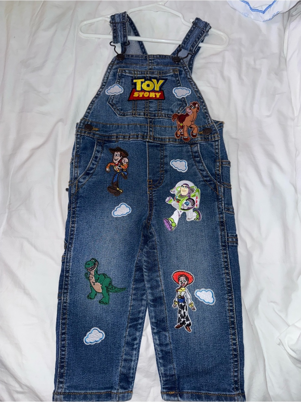Oshkosh Kids Overalls with Toy Story Character Patches